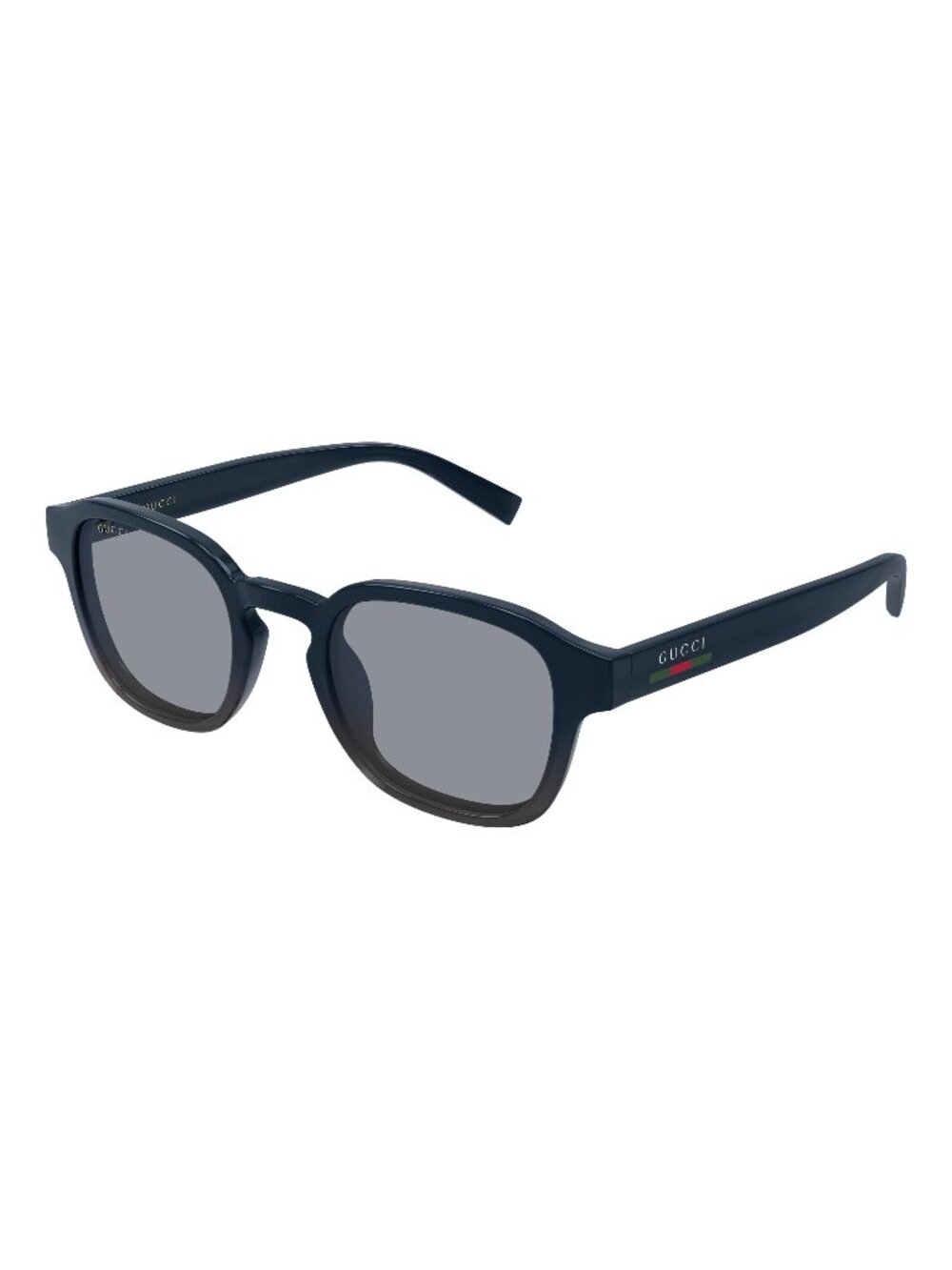 New Gucci Men's Sunglasses Blue Grey Lens Injected Frame GG2106S 004 49